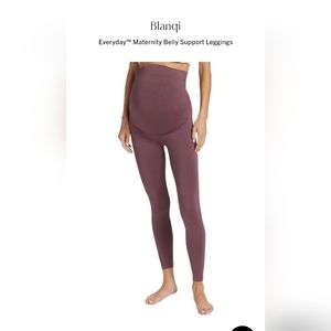 Blanqi Everyday Maternity Belly Support Leggings Soft Fawn Womens Small